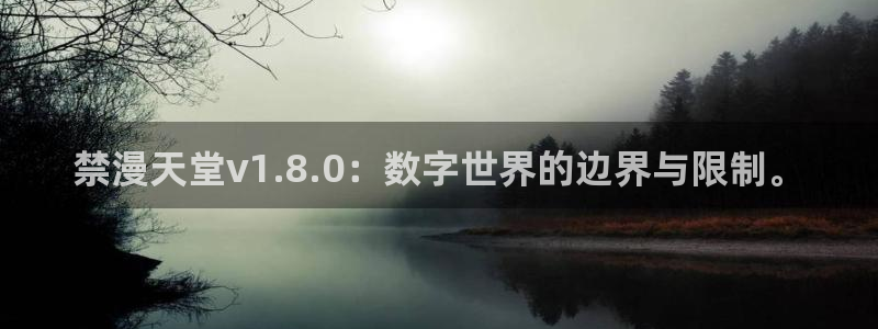 omofun动漫官网入口老版本：禁漫天堂v1.8.0：数字世界的边界与限制。